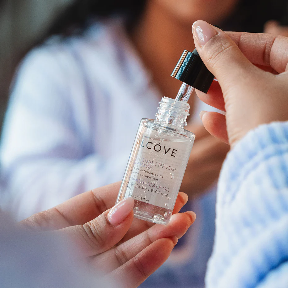 Aceite para el cuero cabelludo prelavado Alcove