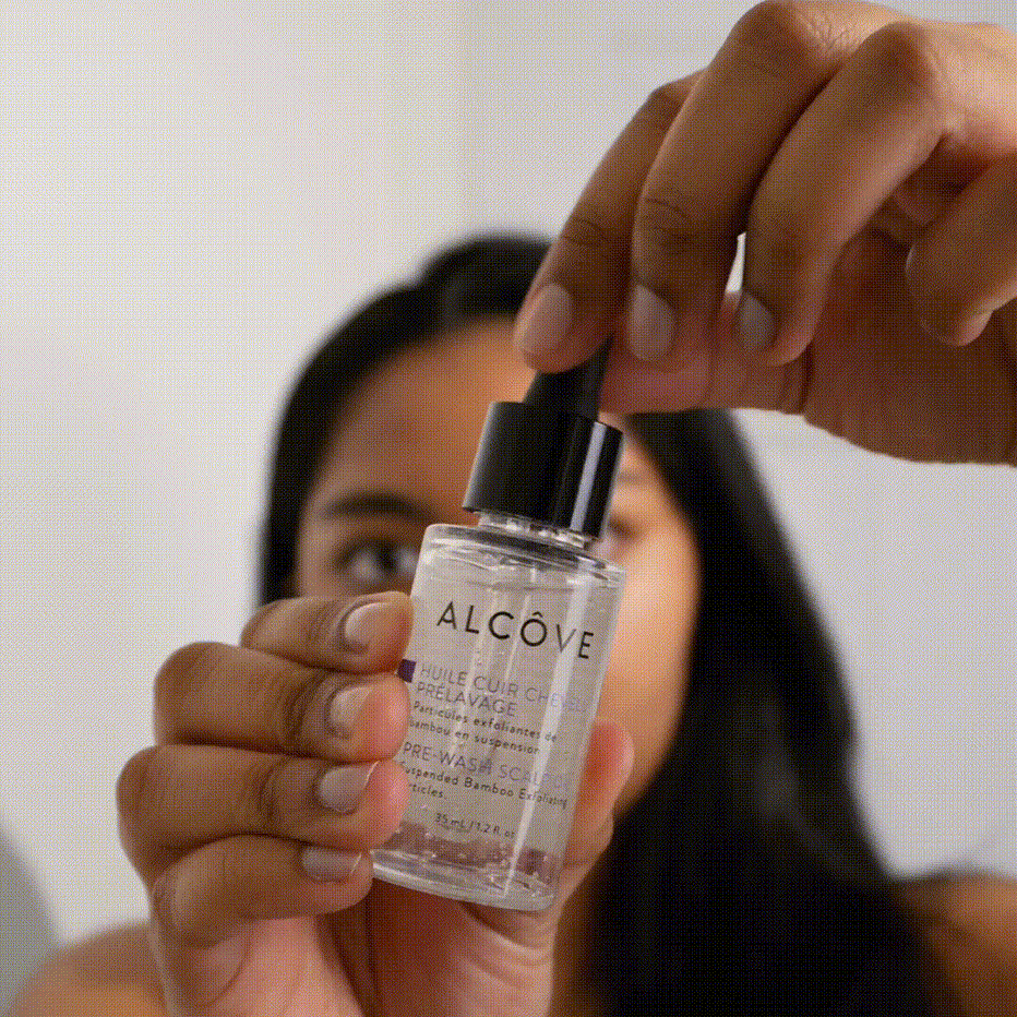 Aceite para el cuero cabelludo prelavado Alcove